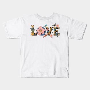 Love Text Kids T-Shirt